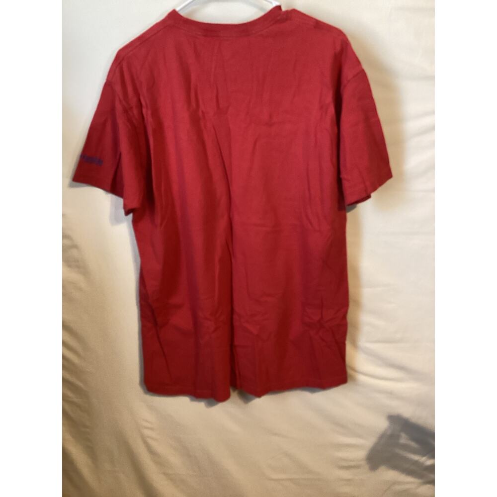 1648 Columbia Men's PFG Short Sleeve Tshirt w/PFG Graphic on Back Red Size XL